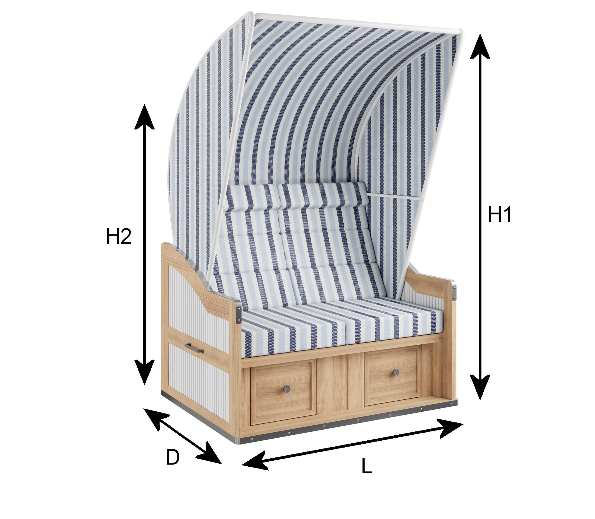 Afdekhoes voor strandstoel op maat
