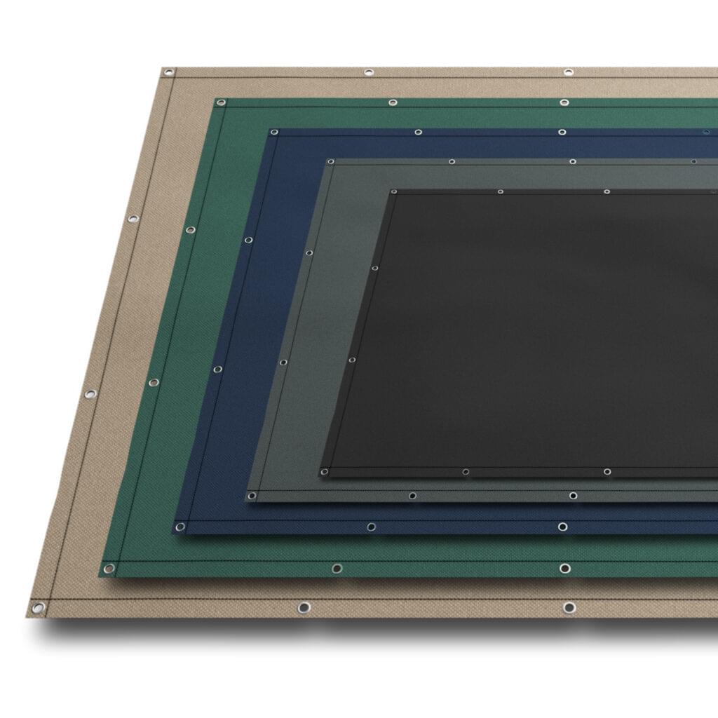 Rechteckige Abdeckplane nach Maß