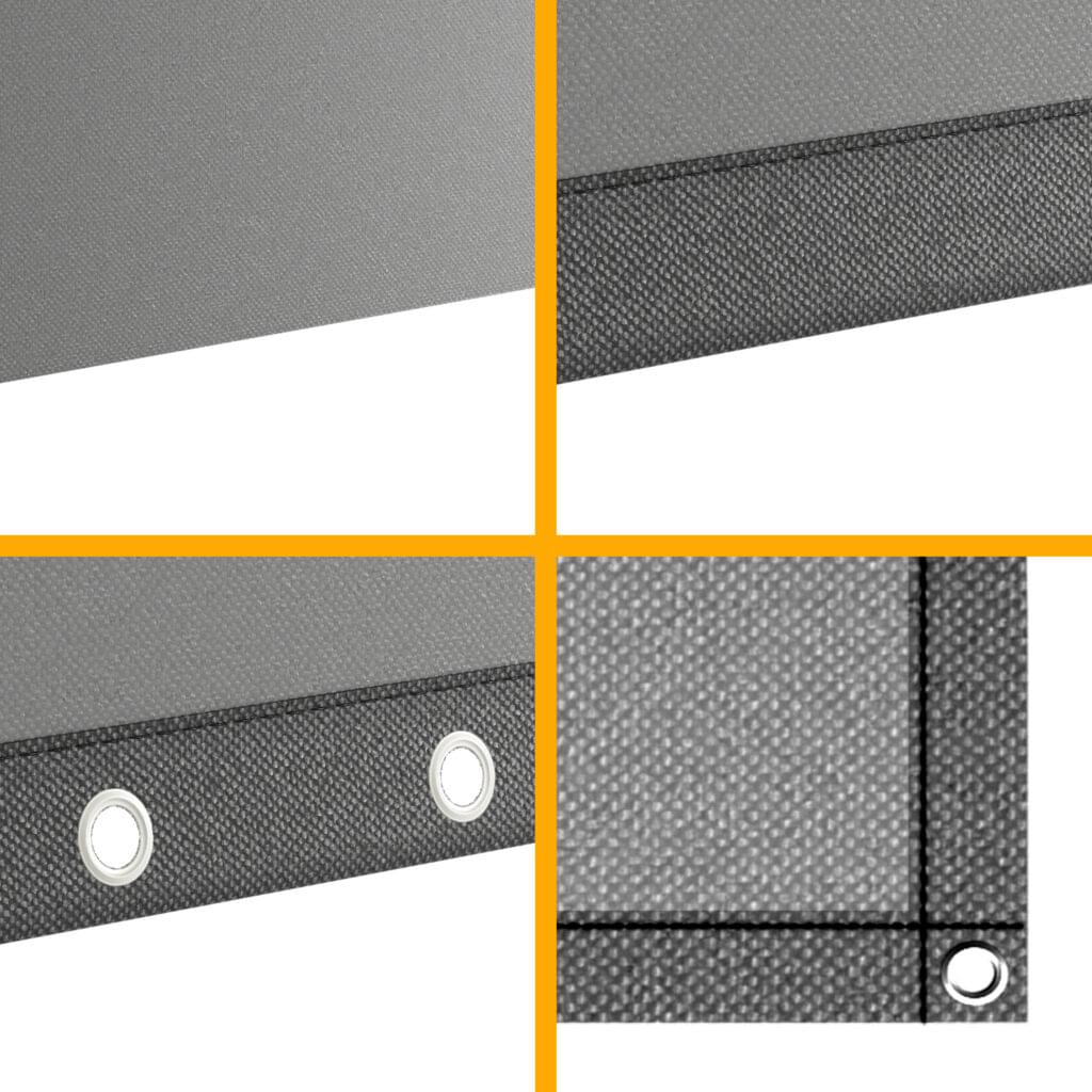 Dreieckige Abdeckplane nach Maß