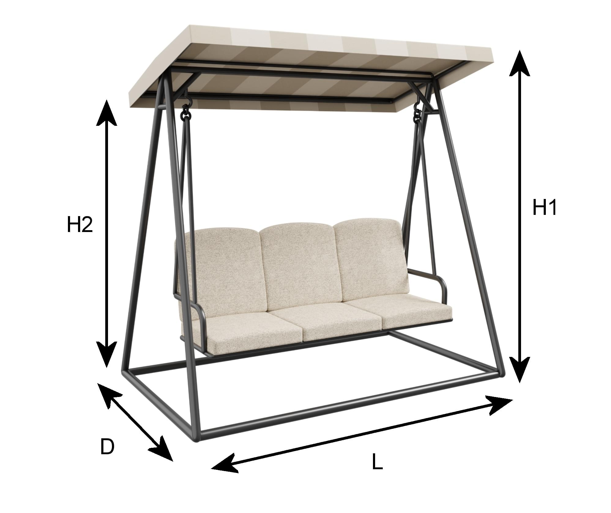 Housse de balancelle sur mesure