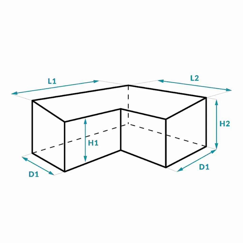 Couverture sur mesure - Forme L